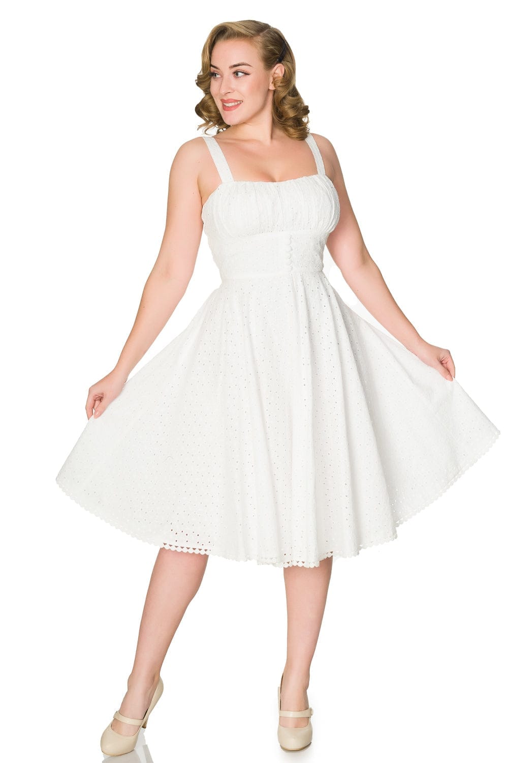 White swing sale dress uk