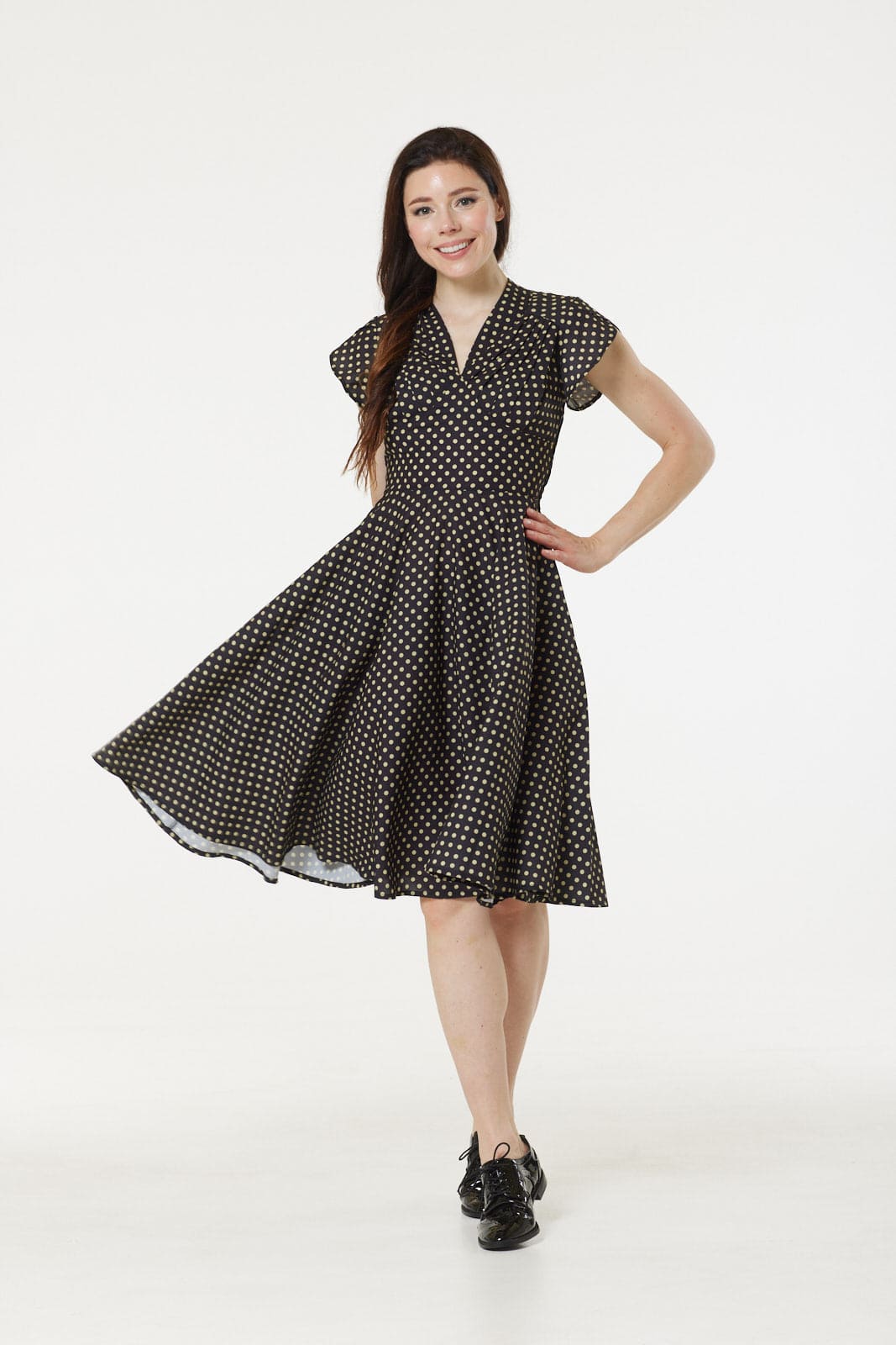 Serena Polka Dot-Kleid