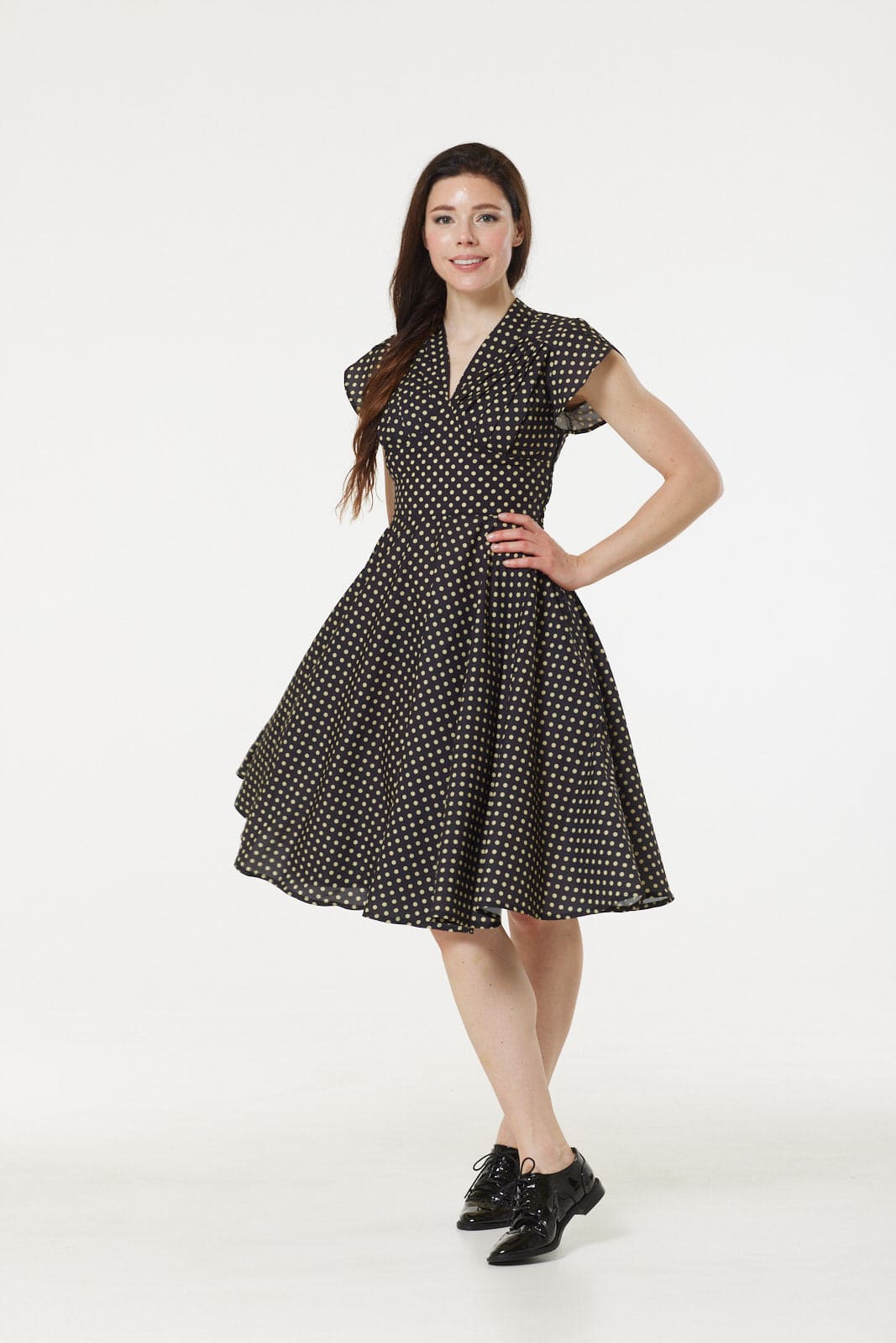 Serena Polka Dot-Kleid