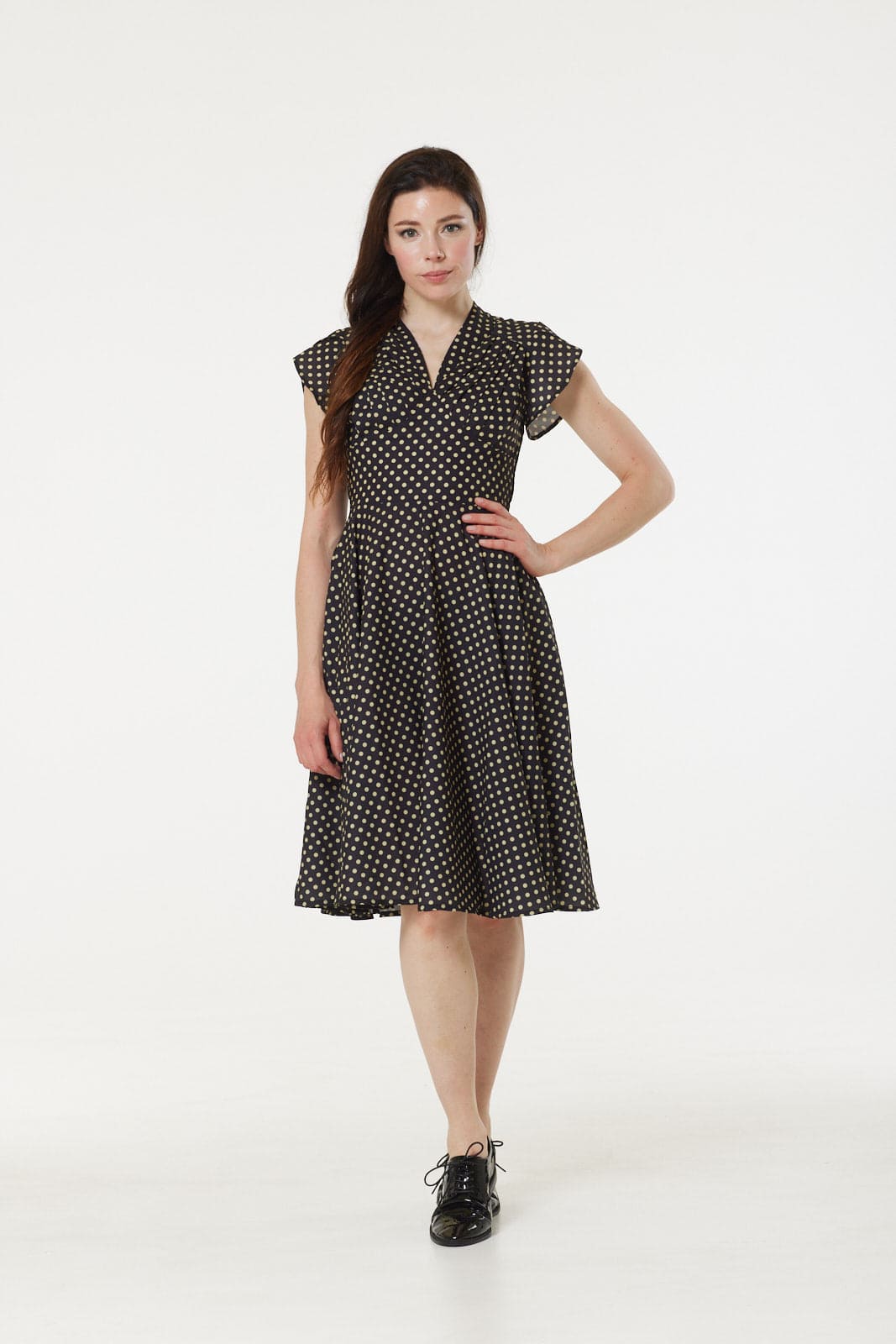 Serena Polka Dot-Kleid