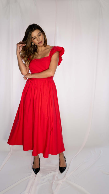 Dornröschen-Rotes Kleid