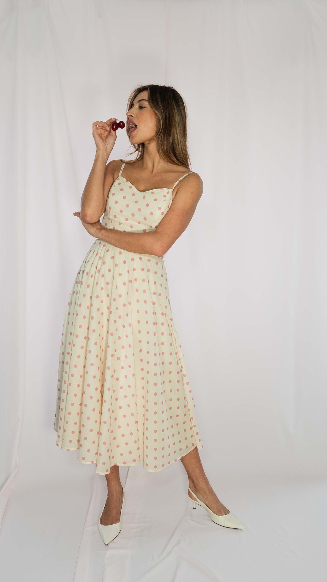 Flora Polka Dot Kleid