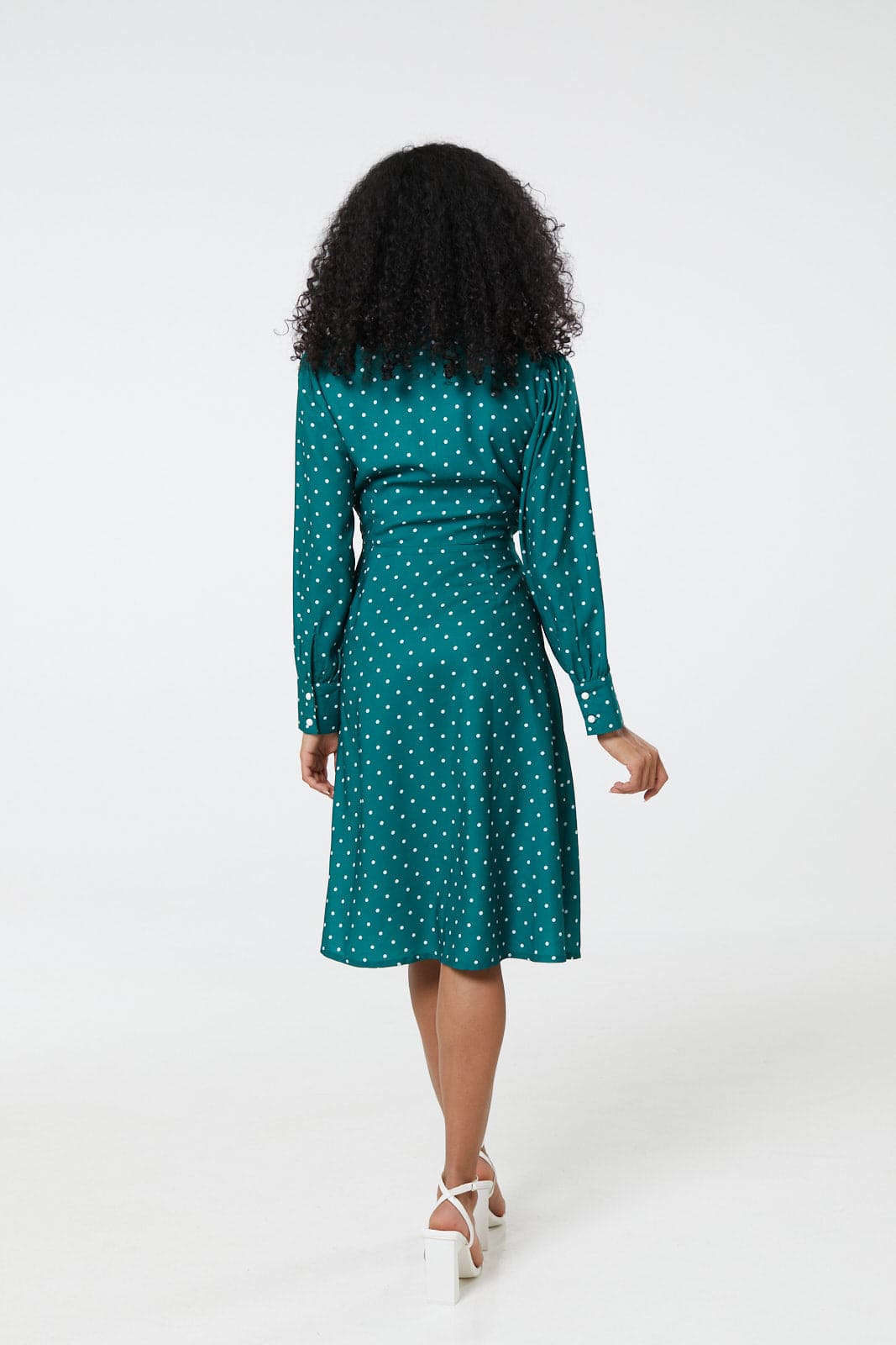 Neck Tie Prudence Polka Dot Dress