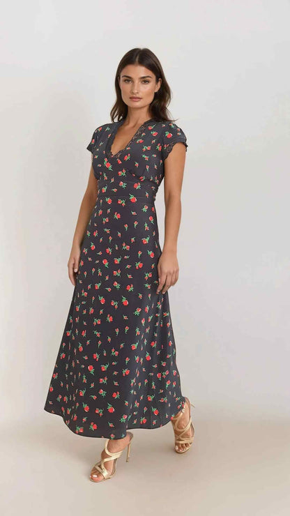 Lula Rose Print  Dress in Viscose