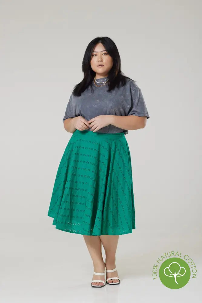 Angelina Green Skirt