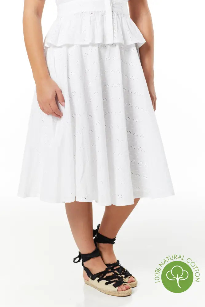 Angelina White Skirt