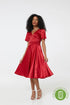 Kaylee Red Dress In Recycled Fabric