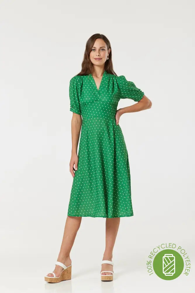 Tia Green Dress Dresses