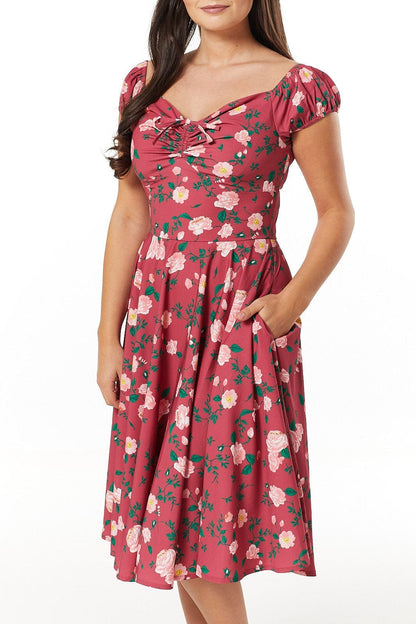 Rose Swing Dress - Timeless London